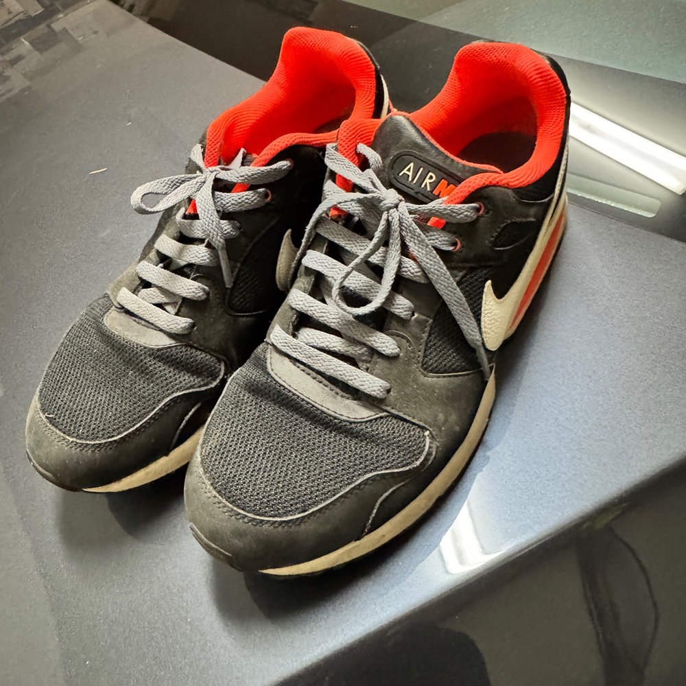 Nike Black and Red Air Sneakers